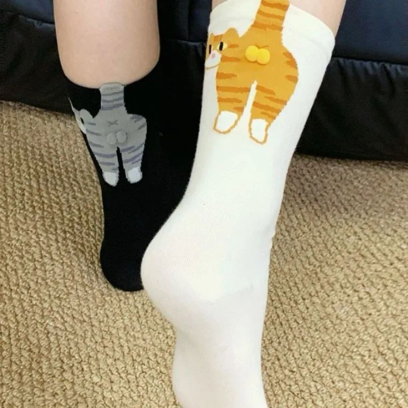 Cartoon Cute Cat Balls Cotton Socks